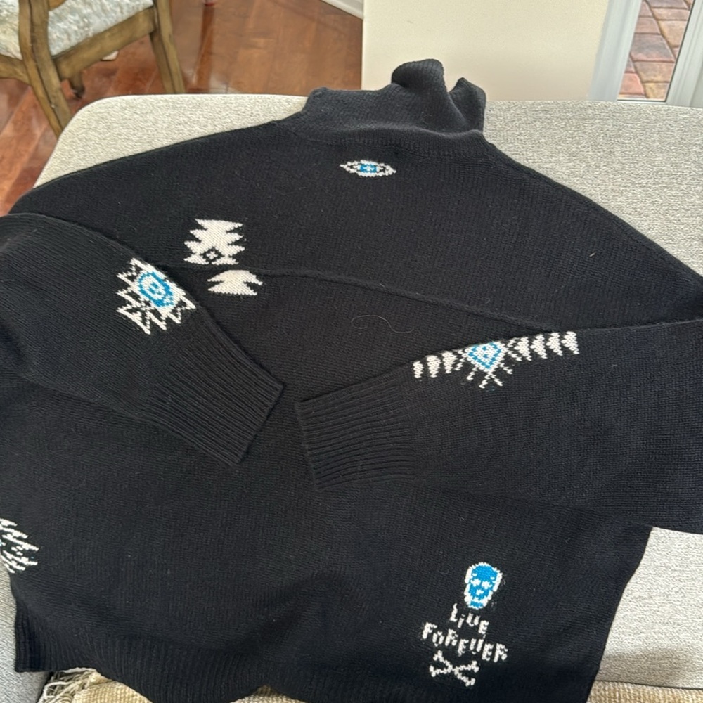 Skull cashmere sweater long sleeve - Picture 2 of 4